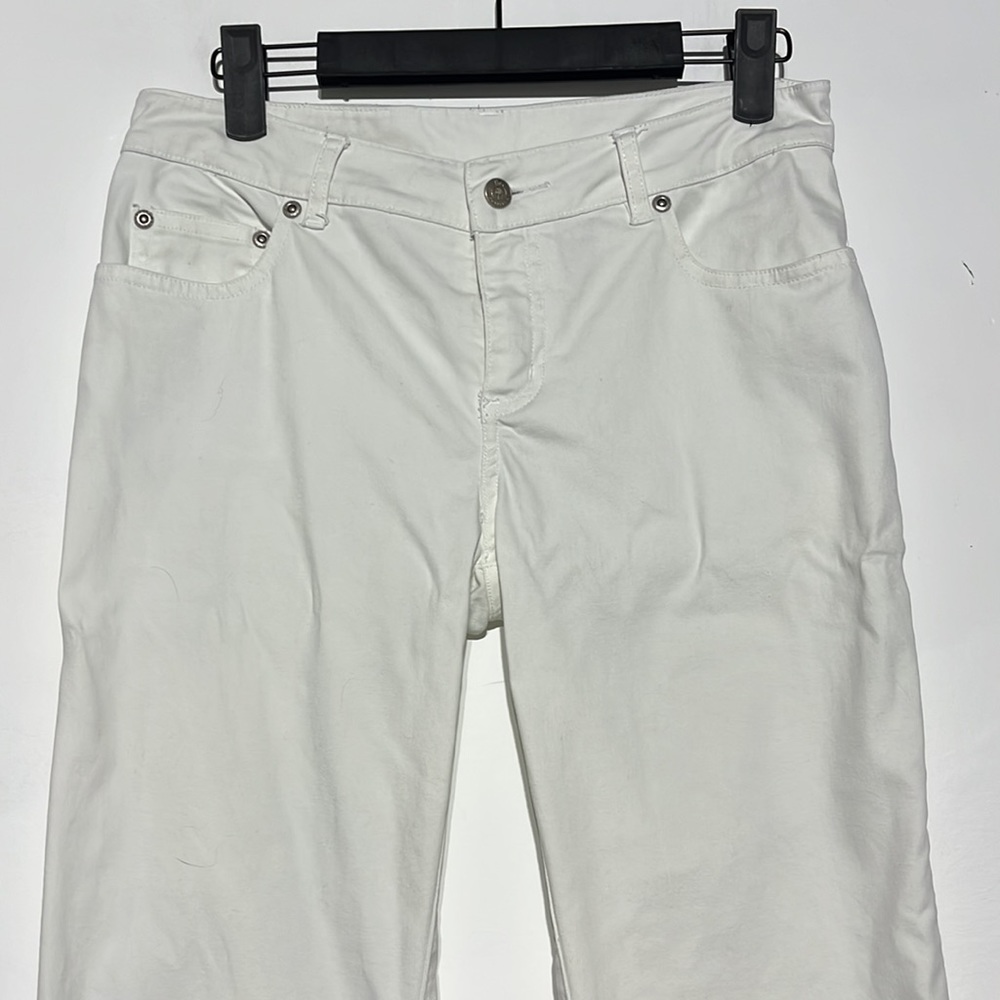 Lilly Pulitzer White Trendy Jean Ribbon White Label Denim Jeans Size 2 - Picture 2 of 10